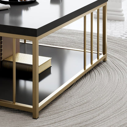 Club table Zenn - Anthracite, Gold