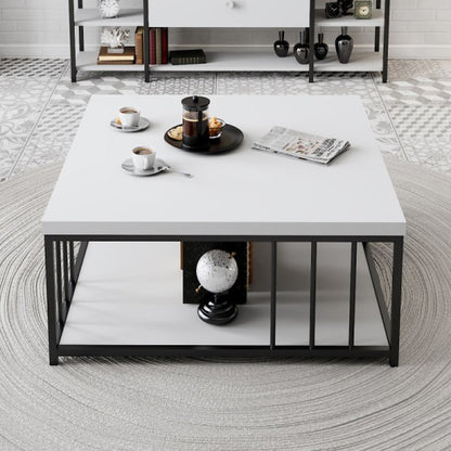 Club table Zenn - White, Black