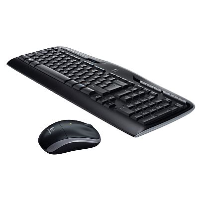 Keyboard Logitech Wireless Desktop MK330 w/Mouse Black