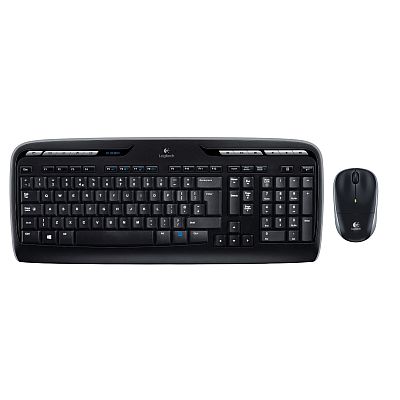 Keyboard Logitech Wireless Desktop MK330 w/Mouse Black