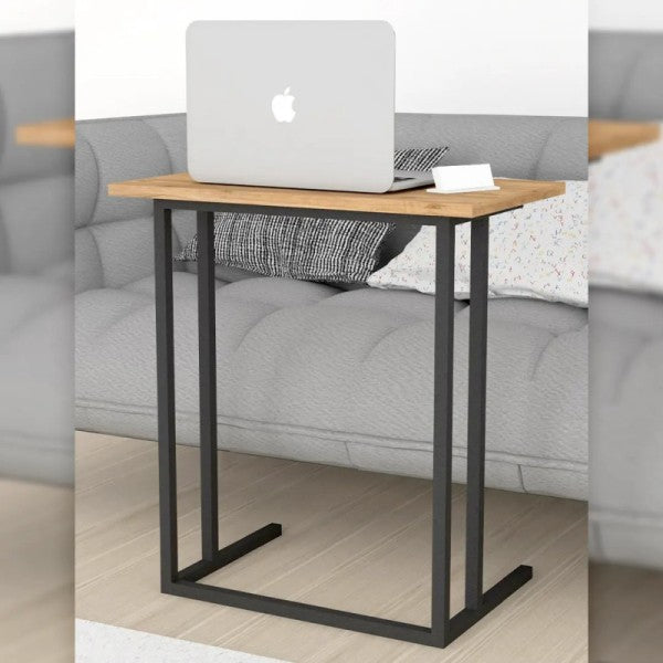 Laptop table with metal construction