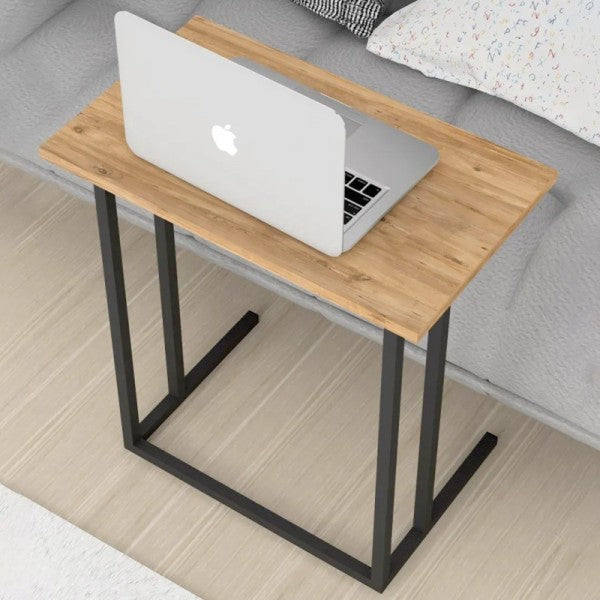 Laptop table with metal construction