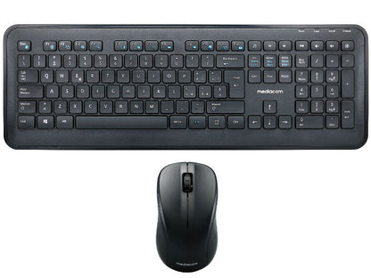 Keyboard Mediacom Wireless NX989 w/Mouse Black