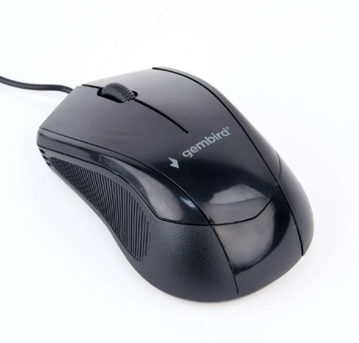 Mouse Gembird MUS-3B-02 Optical Black 1000DPI USB