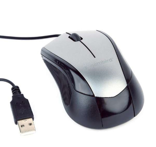 Mouse Gembird MUS-3B-02 Optical Black/Grey 1000DPI USB