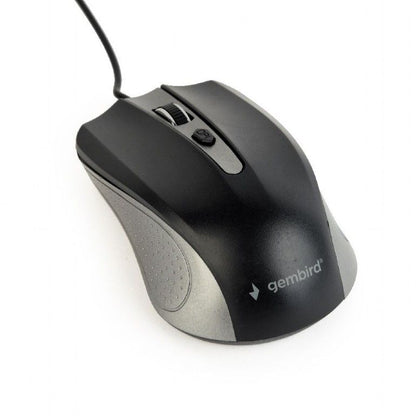 Mouse Gembird MUS-4B-01 Optical Grey/Black 1200DPI USB