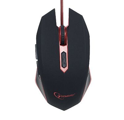 Mouse Gembird MUSG-001-R Gaming Optical Red 2400DPI USB