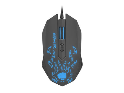 Mouse Fury Gaming Brawler 1600DPI Illuminated