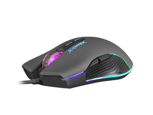 Mouse Fury Gaming Scrapper 6400DPI w/Software RGB