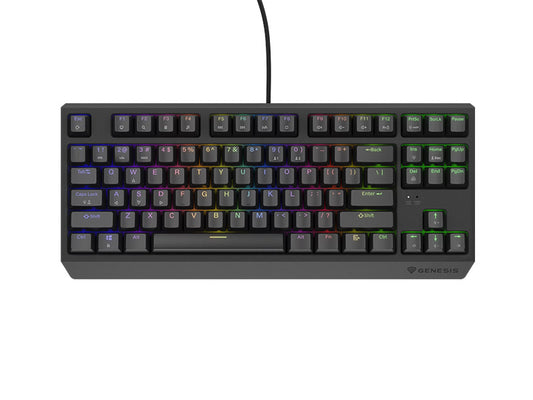 Keyboard Genesis Gaming Thor 230 TKL Hot Swap Mechanical Red Switch RGB Black