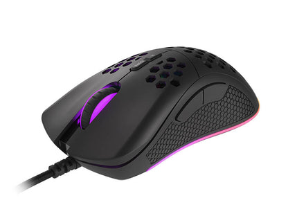 Mouse Genesis Gaming Krypton 555 8000DPI RGB Lightweight Black