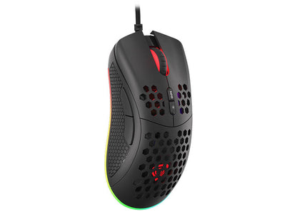 Mouse Genesis Gaming Krypton 555 8000DPI RGB Lightweight Black