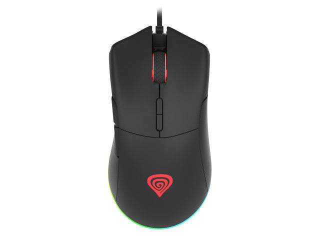 Mouse Genesis Gaming Krypton 290 6400DPI RGB Black w/Software