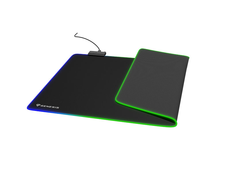 Mouse Pad Genesis Lighting Boron 500 XXL RGB Logo 800x300 Gaming