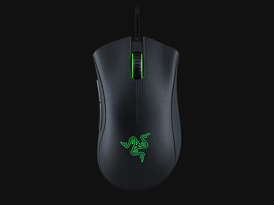 Mouse Razer DeathAdder Essential Ergonomic Gaming Optical Green Lighting-Black