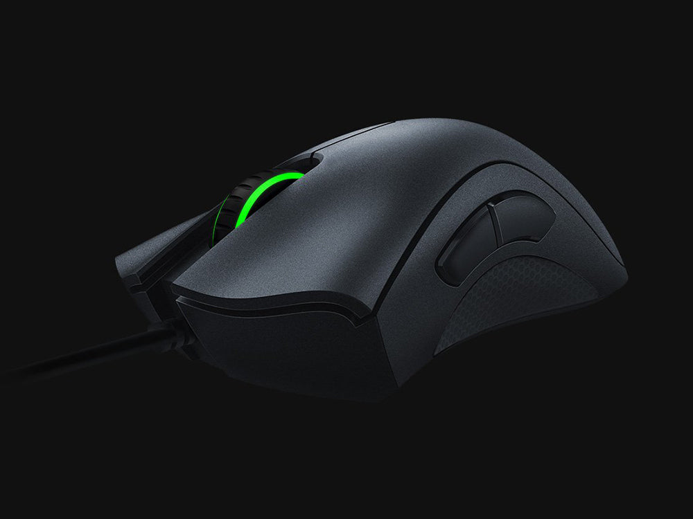 Mouse Razer DeathAdder Essential Ergonomic Gaming Optical Green Lighting-Black