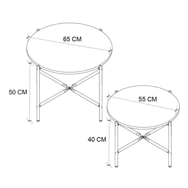 Living room set Malme - Anthracite / Pine