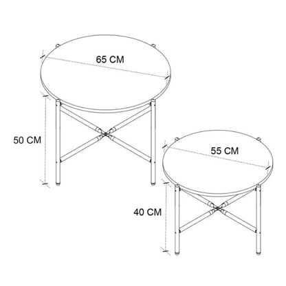 Living room set Malme - Anthracite / Pine