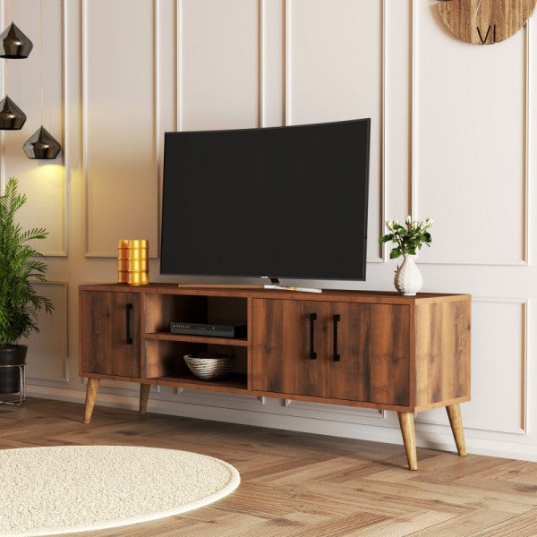 TV cabinet Exxen - Walnut 150 cm