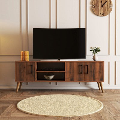 TV cabinet Exxen - Walnut 150 cm