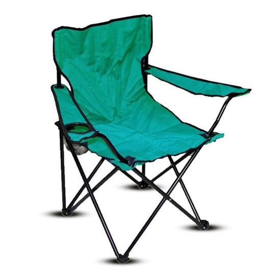 Camper chair of collecting green color