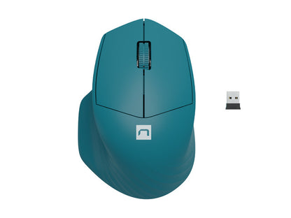 Mouse Natec Wireless Siskin 2 1600DPI Bluetooth + 2.4 GHZ Blue