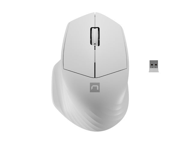 Mouse Natec Wireless Siskin 2 1600DPI Bluetooth + 2.4 GHZ White